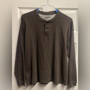 💕 2 For $10 Essential By Seven Apparel Cotton Blend Thermal/Henley Size Large